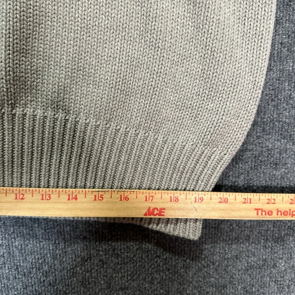 Polo Ralph Lauren Men's Size XXL Shawl Collar Sweater Cotton Shaker Knit Gray